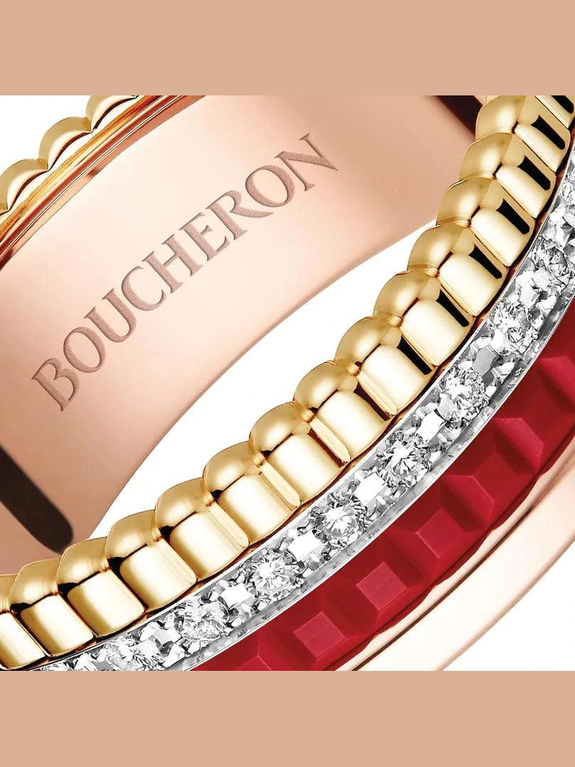 Quatre red edition small ring