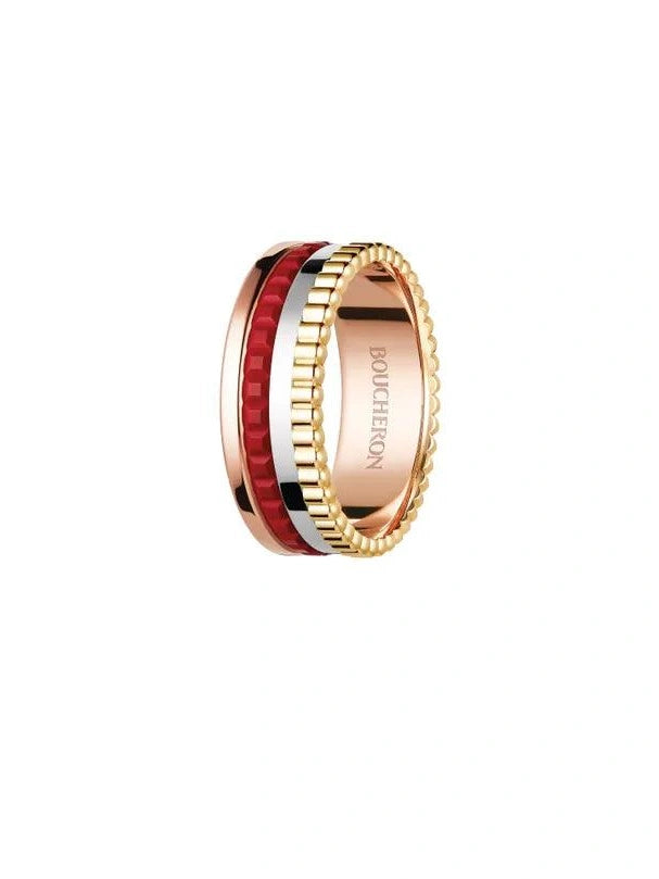 Quatre red edition small ring