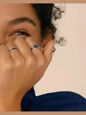 Quatre black edition small ring