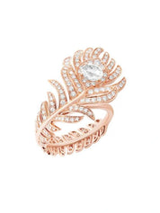 Plume de paon small ring