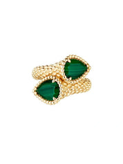 Serpent bohème two-stone ring, s motifs