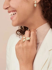 Serpent bohème ring, three motifs