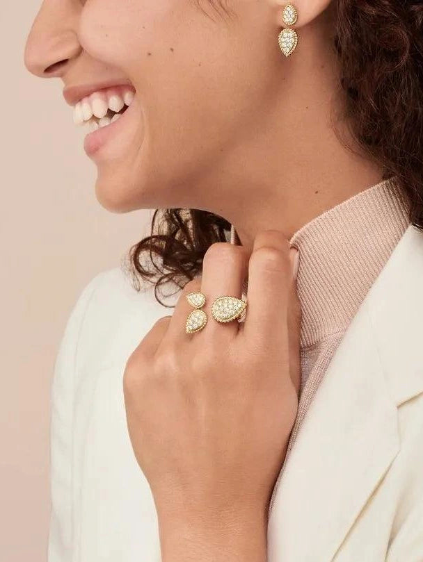 Serpent bohème ring, three motifs