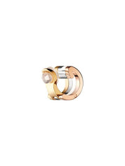 Quatre white edition single clip earring