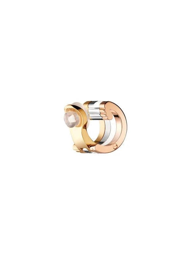 Quatre white edition single clip earring