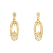 Serpent bohème vintage stud earrings