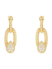 Serpent bohème vintage stud earrings