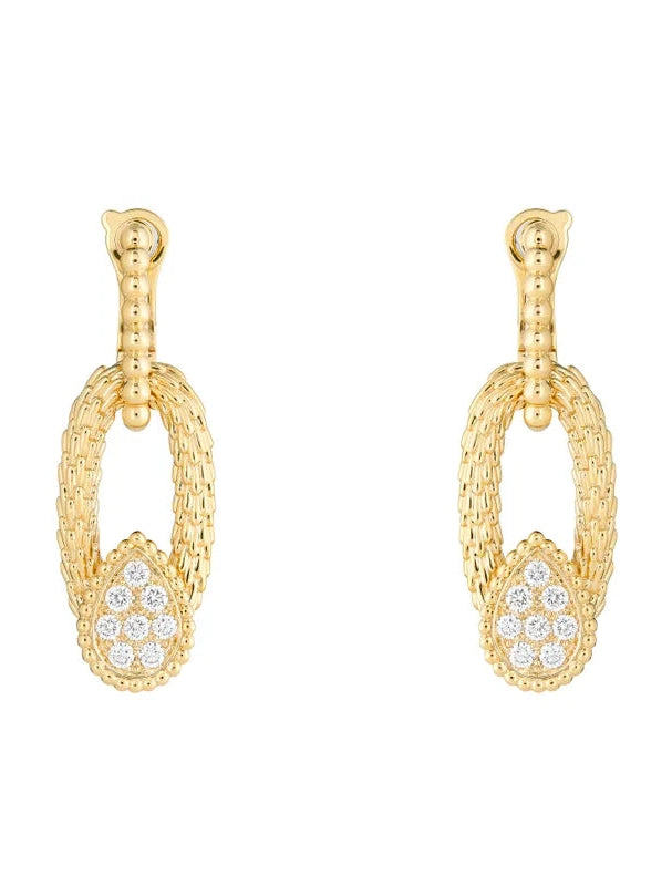 Serpent bohème vintage stud earrings