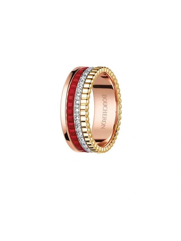 Quatre red edition small ring