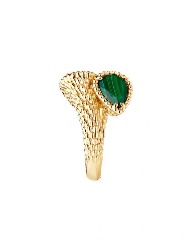 Serpent bohème two-stone ring, s motifs