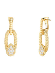 Serpent bohème vintage stud earrings