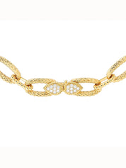 Serpent bohème vintage link necklace