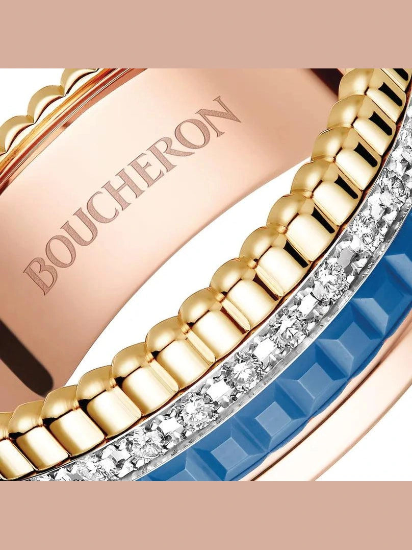 Quatre blue edition small ring
