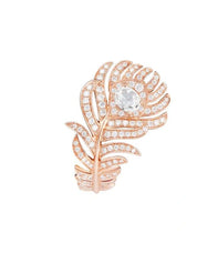 Plume de paon small ring