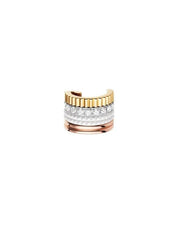Quatre white edition single clip earring