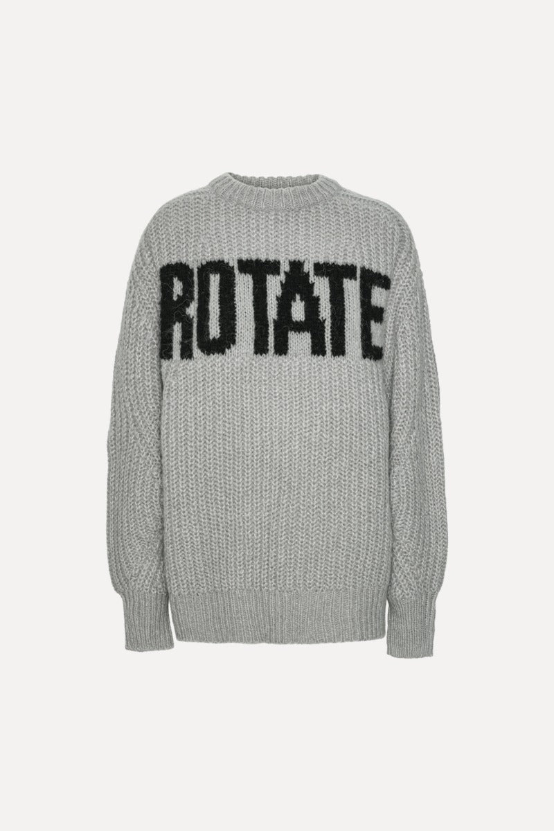 Knitted Logo Sweater Light Grey