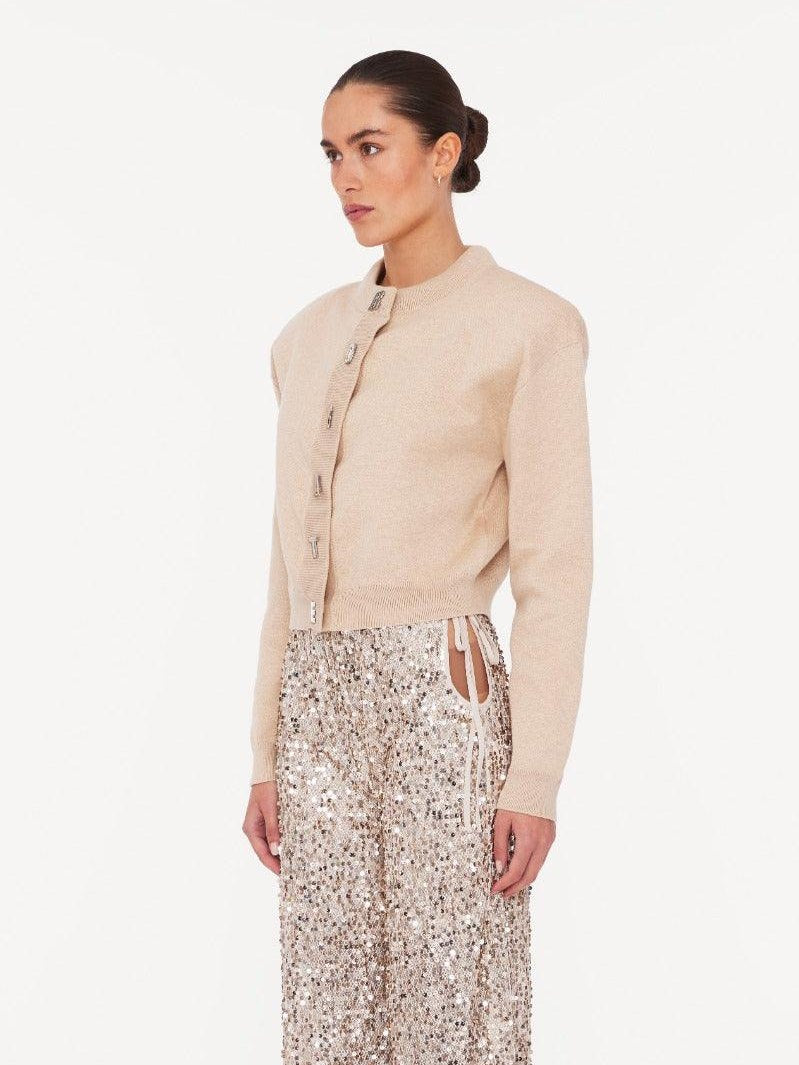 Firm knit cardigan