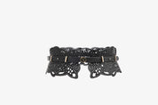 Perforated leather belt