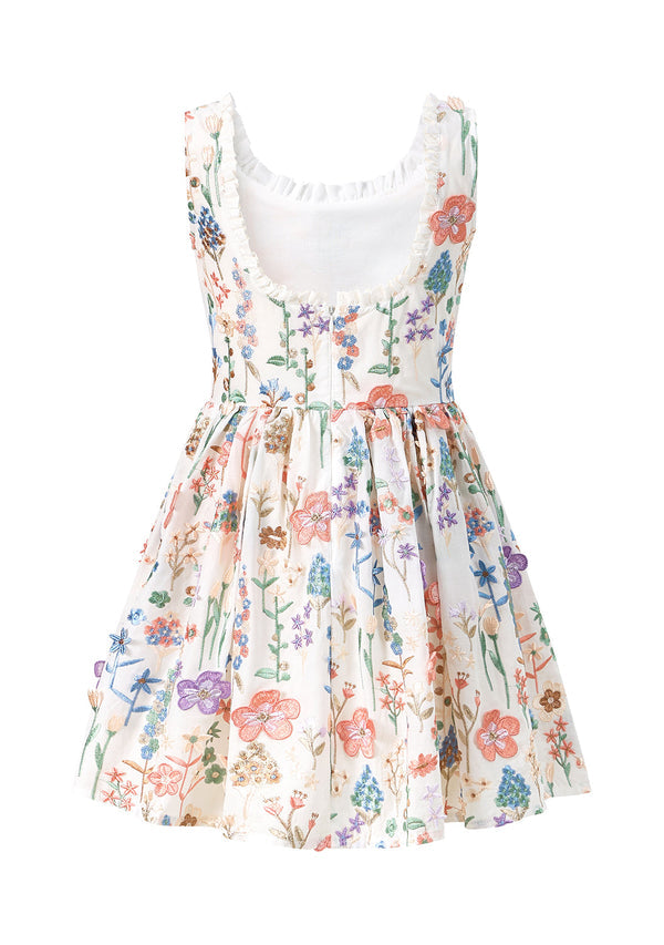 SERENA EMBROIDERED MINI DRESS