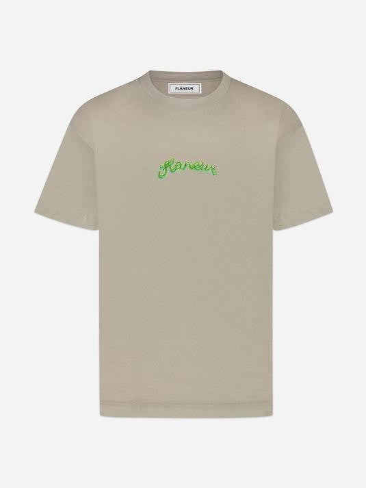 Signature watercolor t-shirt beige