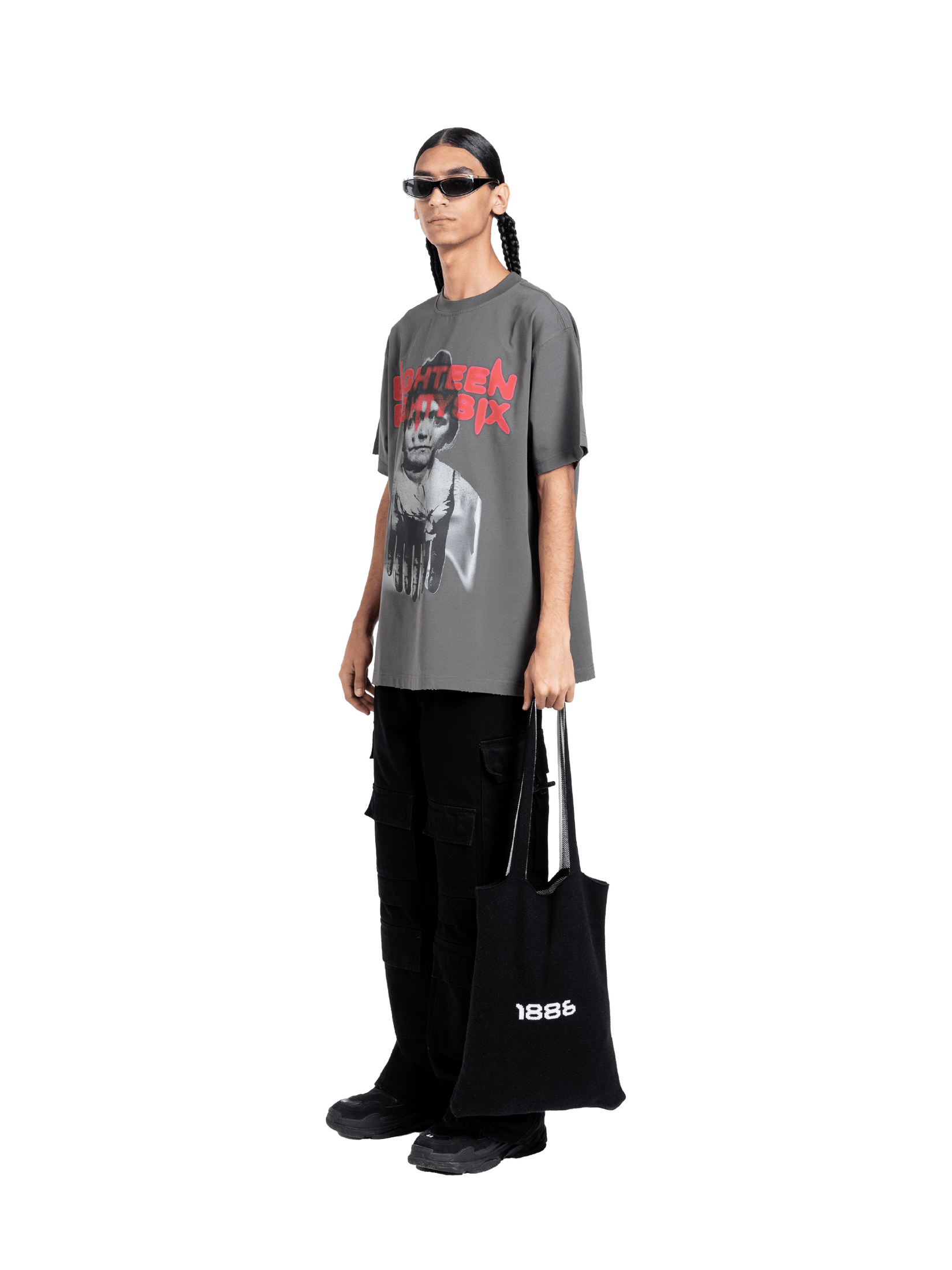Nightmare graphic t-shirt - grey