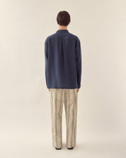Stand collar long sleeve shirt