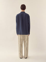 Stand collar long sleeve shirt