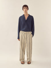 Stand collar long sleeve shirt