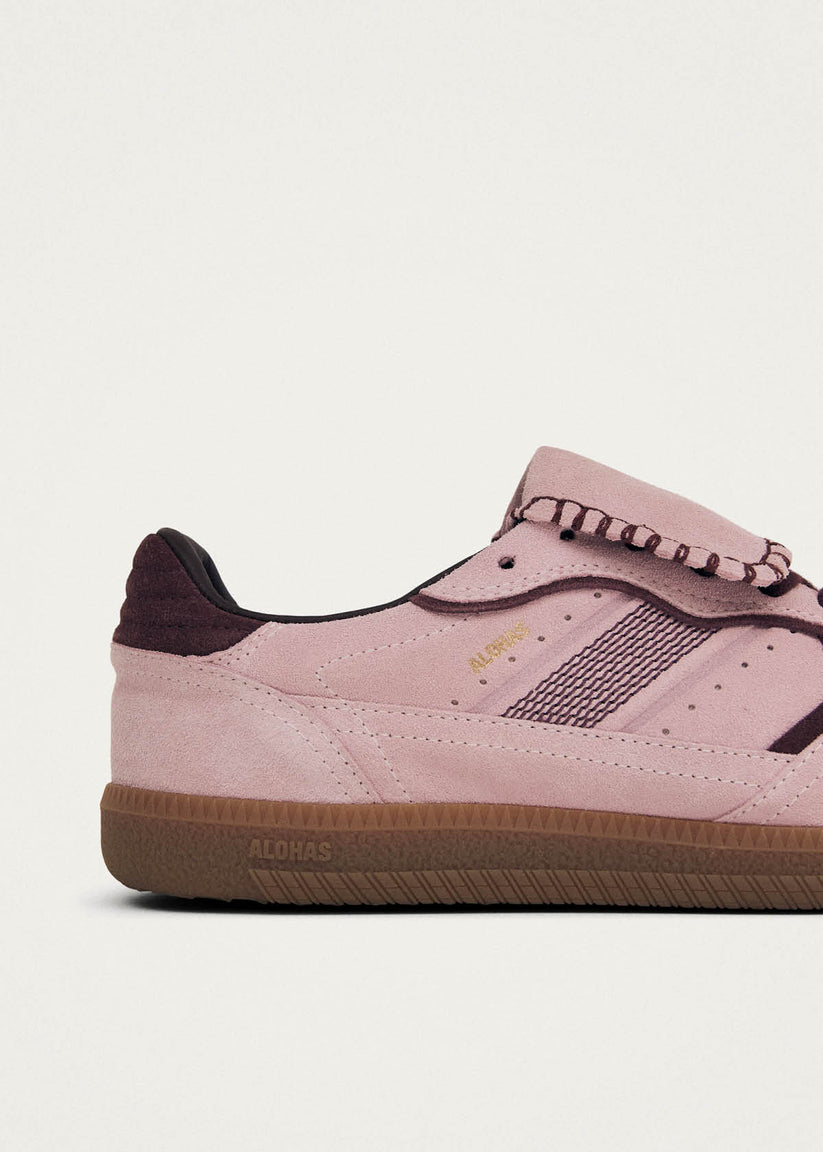 TB.490 CLUB SUEDE PINK LEATHER SNEAKERS