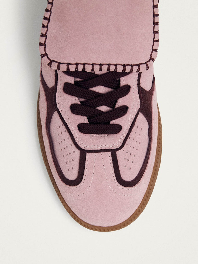 Tb.490 club suede pink leather sneakers