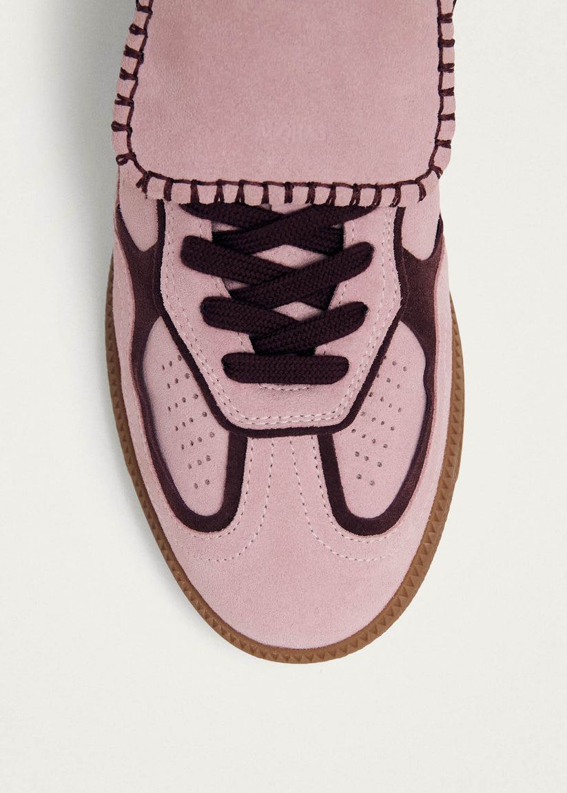 TB.490 CLUB SUEDE PINK LEATHER SNEAKERS