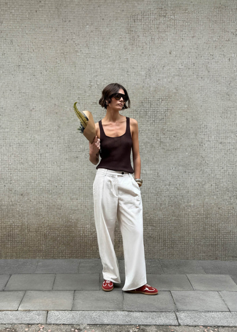 TB.490 RIFE SHEEN RED LEATHER SNEAKERS