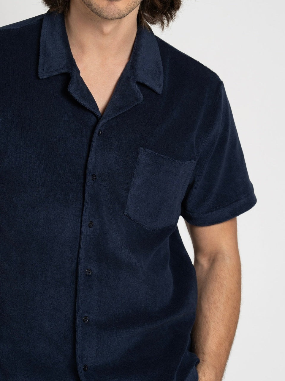 Terry short sleeve shirt navy