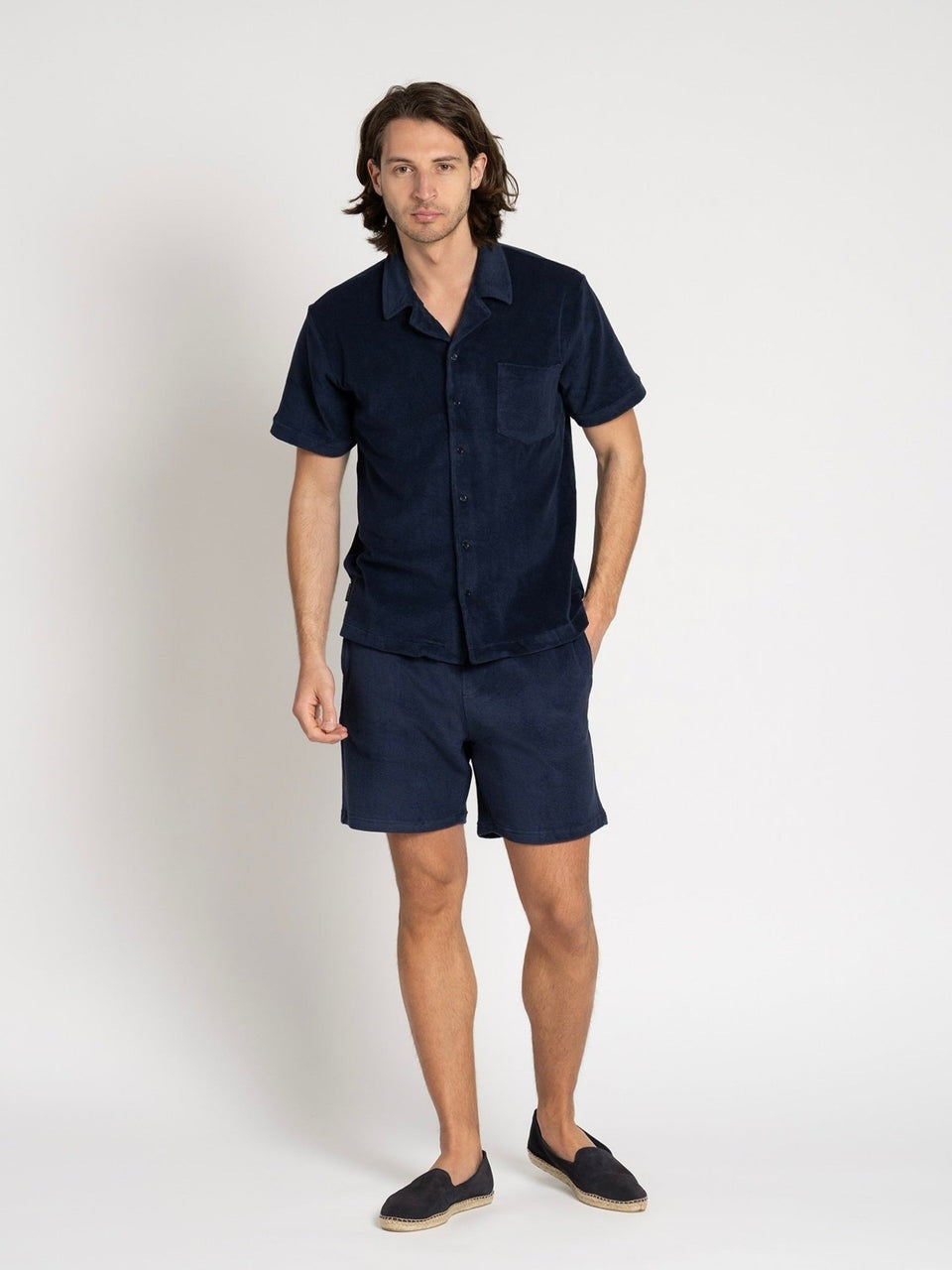 Terry short sleeve shirt navy