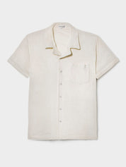 Terry short sleeve shirt white