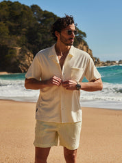 Terry short sleeve shirt white
