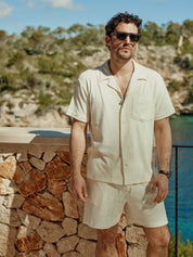 Terry short sleeve shirt white