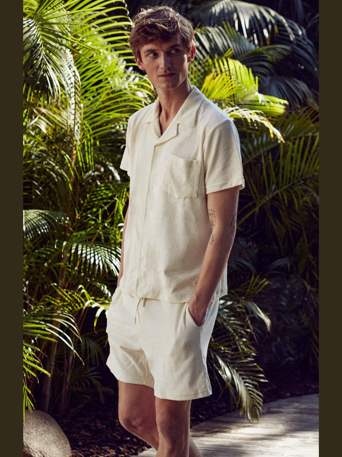 Terry shorts white