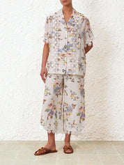 Applique oversized shirt