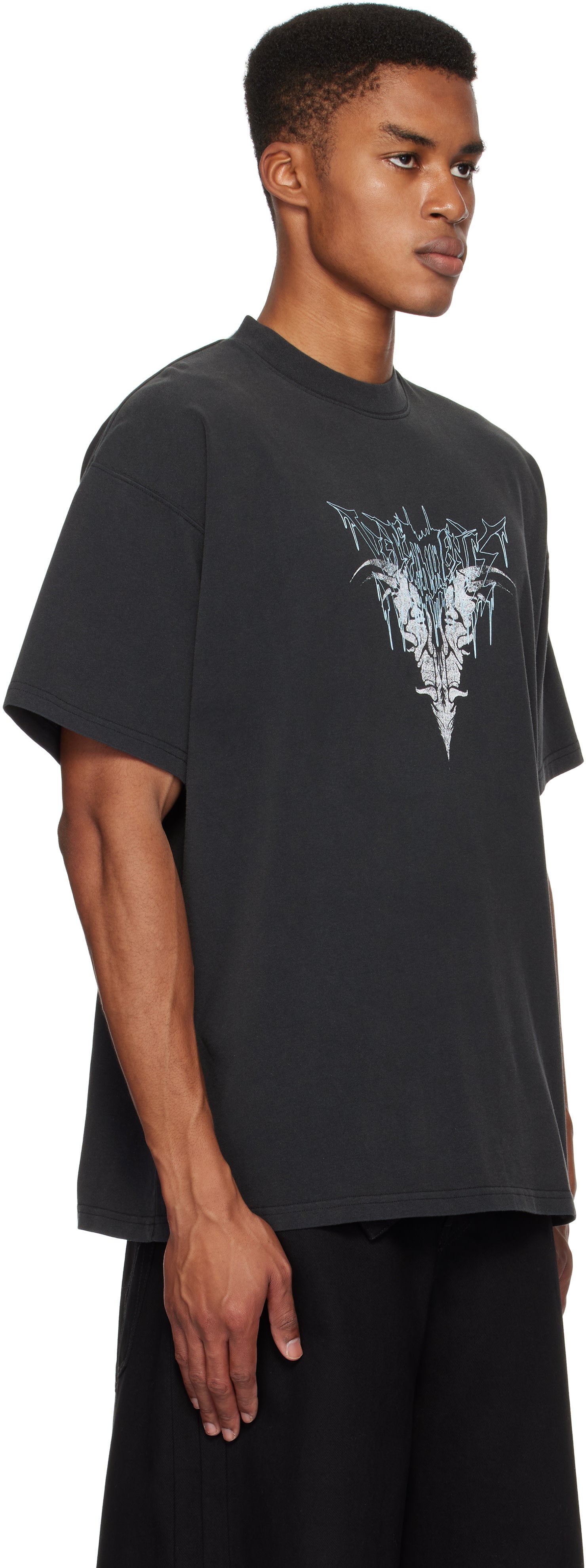 Black Bone 'V' Regular T-shirt