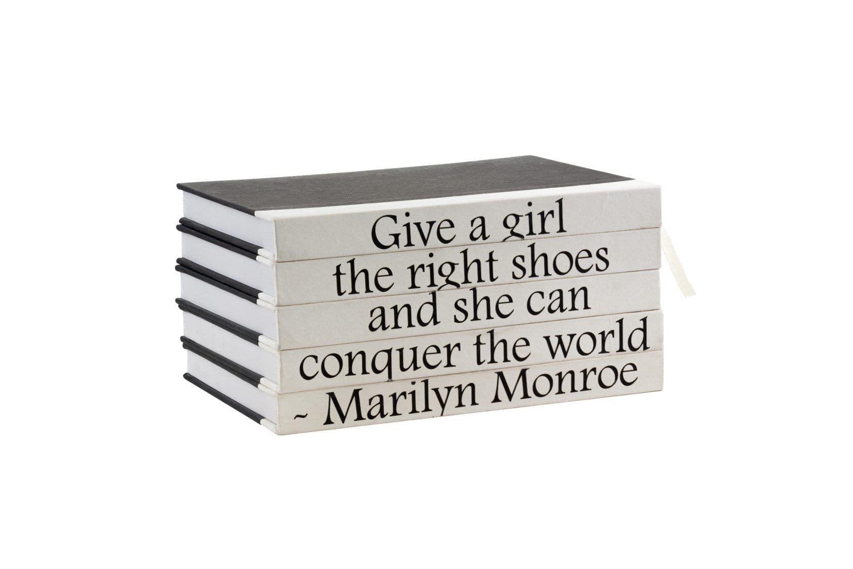 ELawrence 5 Vol. Books DIY Stack ''Give a girl the right shose .