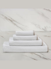 Light terry and linen crepe - bath towel