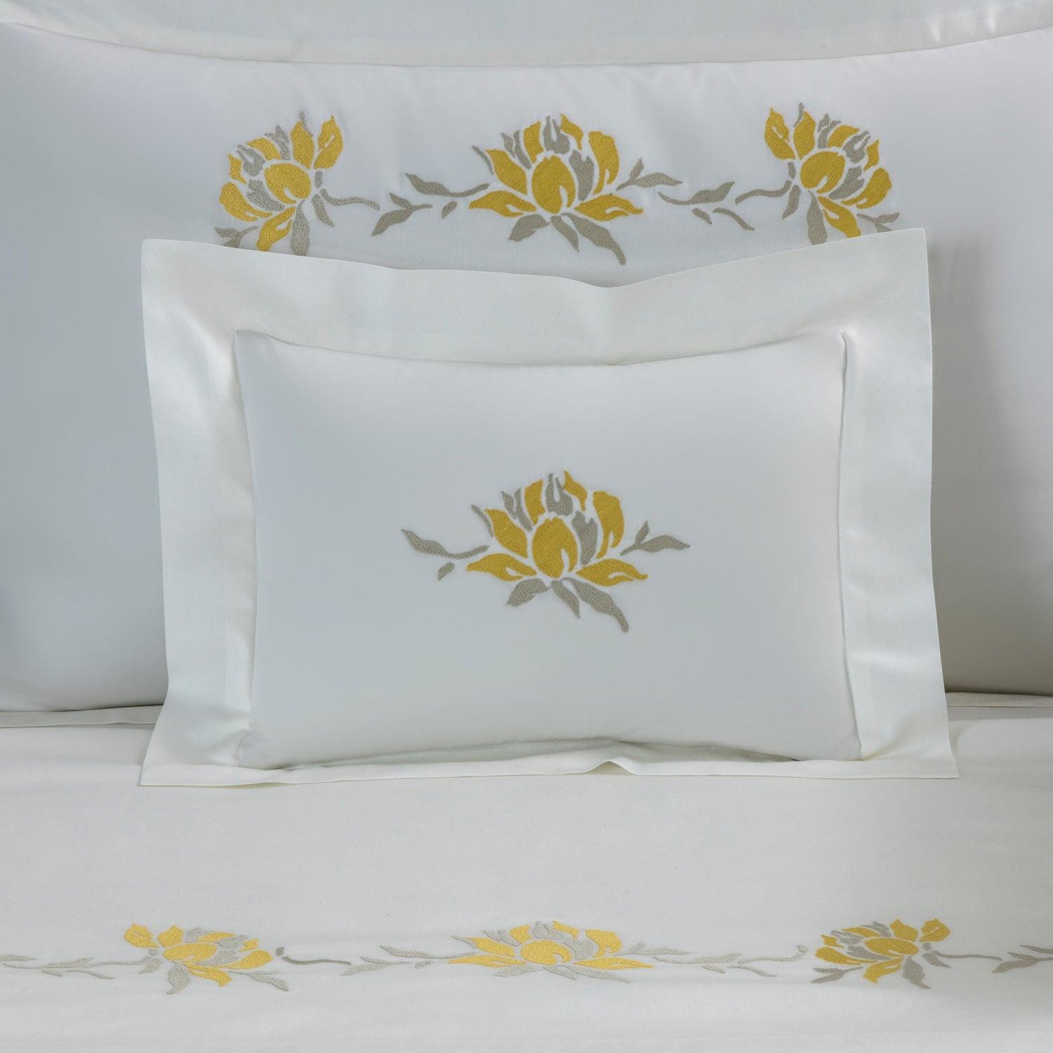 PEONIA EMBROIDERY - SHAM 4 BORDERS