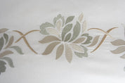Lotus Flower Embroidered Boudoir Sham