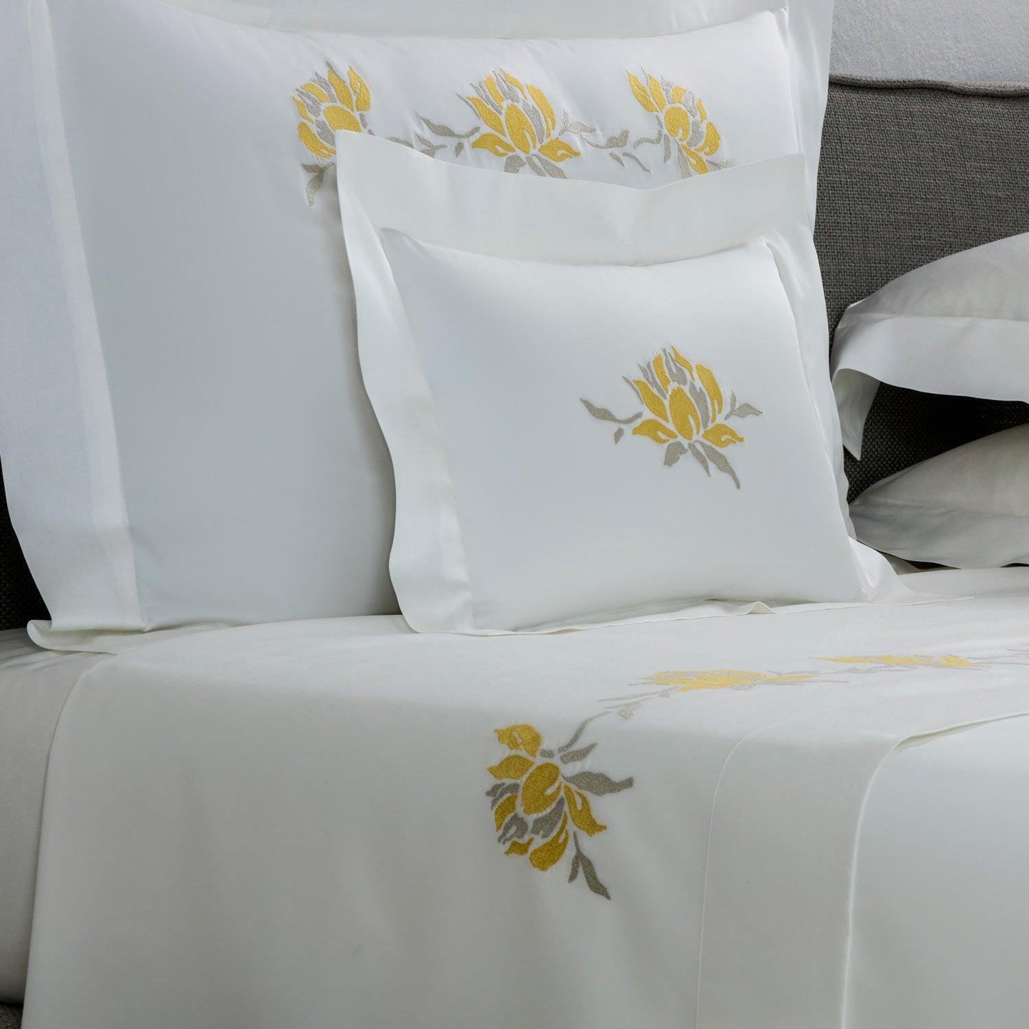 PEONIA EMBROIDERY - SHAM 4 BORDERS