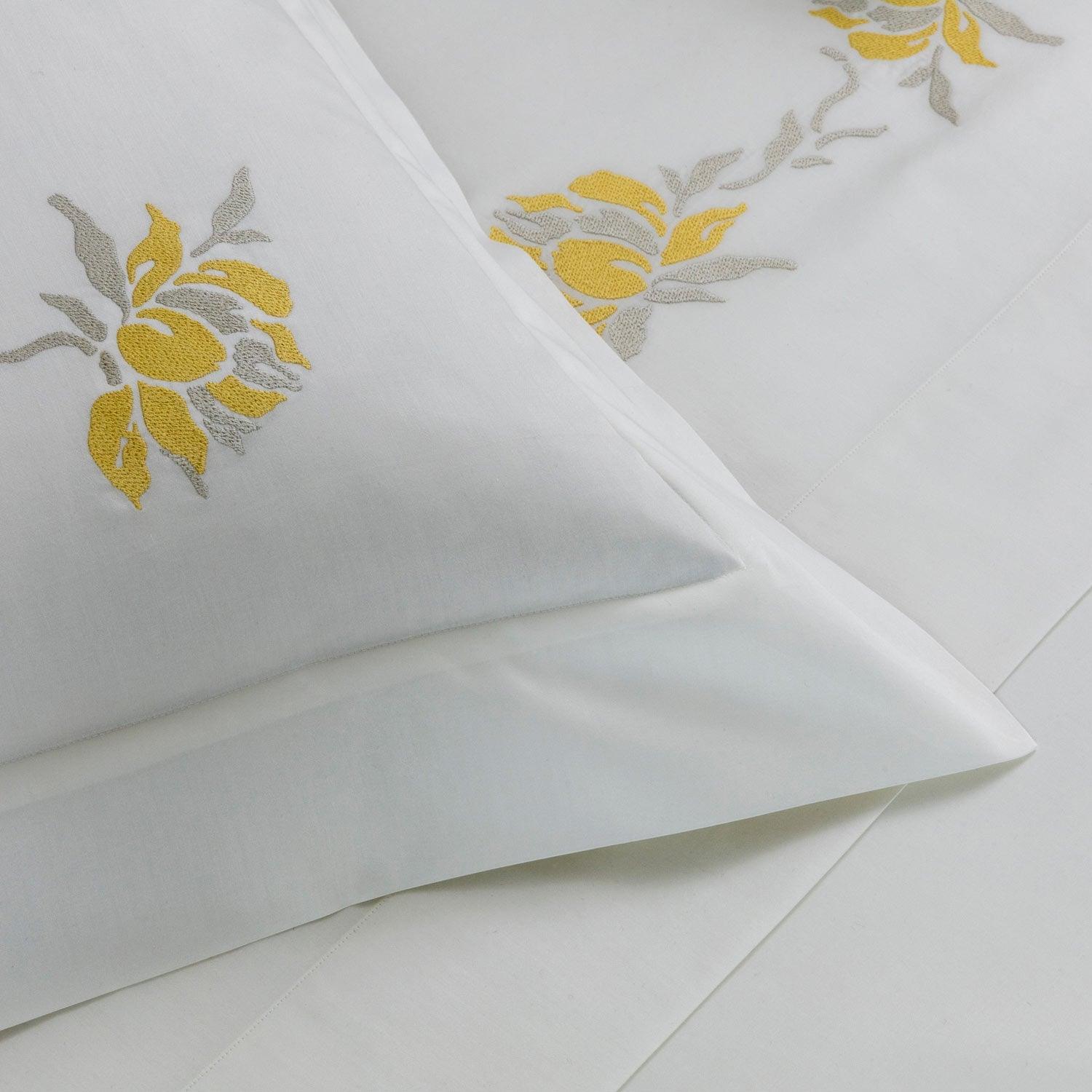 PEONIA EMBROIDERY - SHAM 4 BORDERS