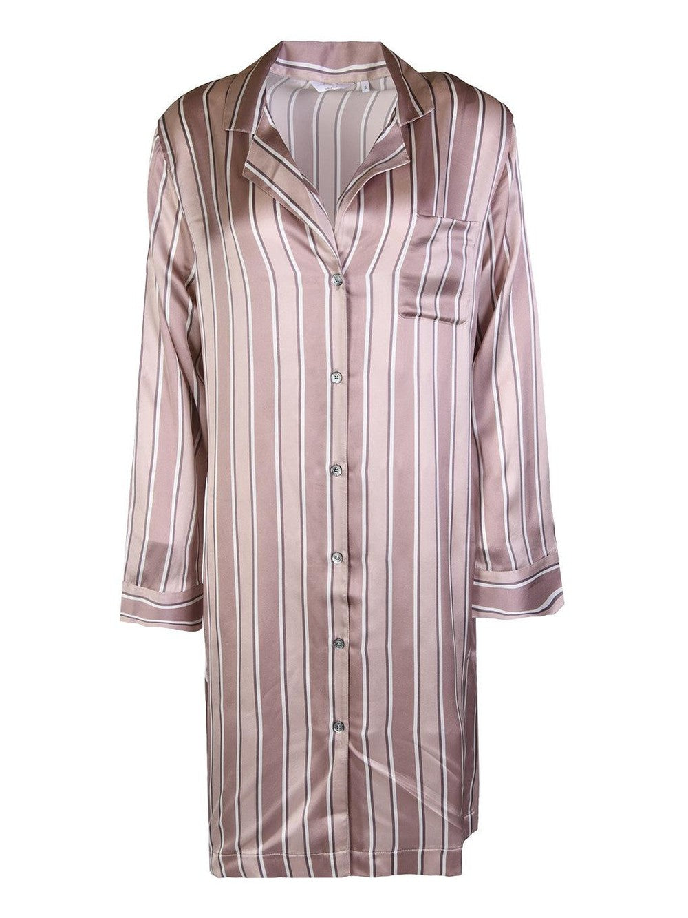 Women long-sleeve nightgown melba pink