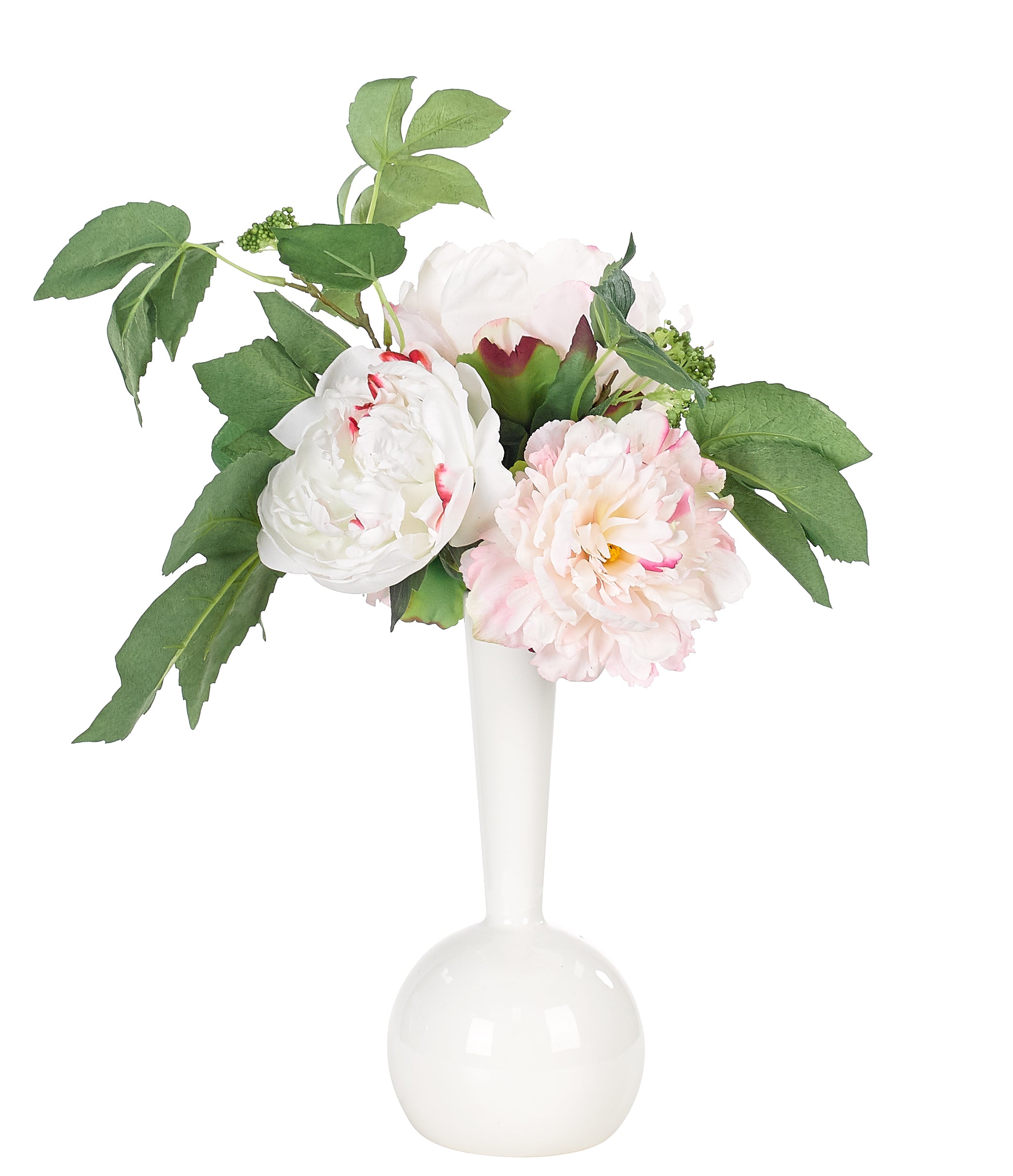 PEONY, FLOWER  CERAMIC BUD VASE