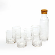 Glass DOF Dotted White Set of 6
