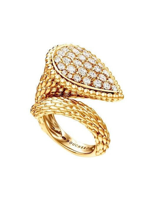 Serpent bohème ring l motif